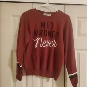 Quirky Maroon sweater